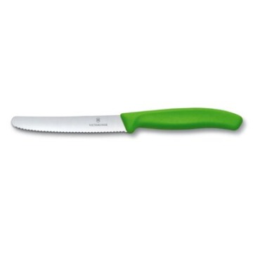 Nóż stołowy i do pomidorów Victorinox Swiss Classic 6.7836.L114 zielony