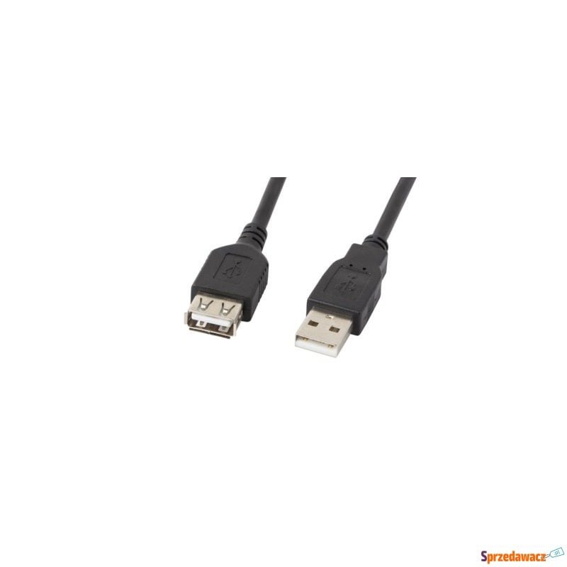 LANBERG Przedłużacz kabla USB 2.0 AM-AF 70cm czarny - Okablowanie - Gdynia