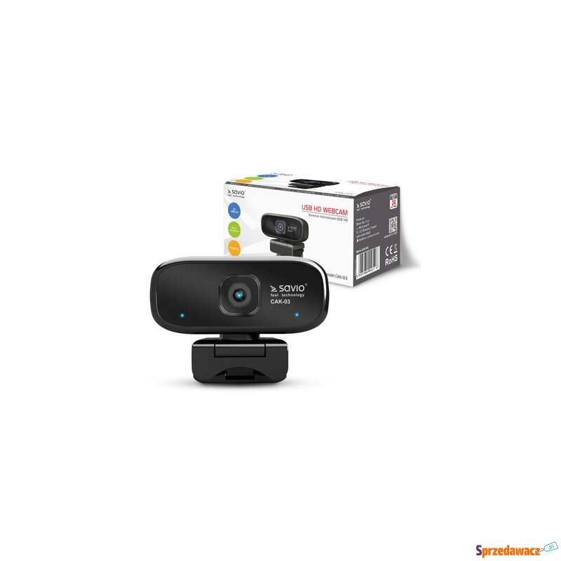 Kamera Internetowa SAVIO CAK-03 USB HD - Kamery internetowe - Koszalin