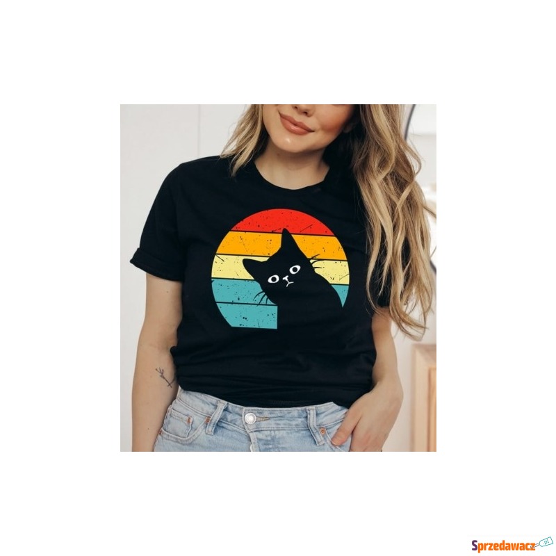 damska koszulka z kotem dla kociary - Bluzki, koszule - Tarnowskie Góry