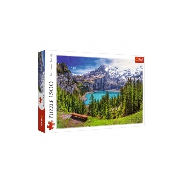  Puzzle 1500 el. Jezioro Oeschinen, Alpy, Szwajcaria Trefl