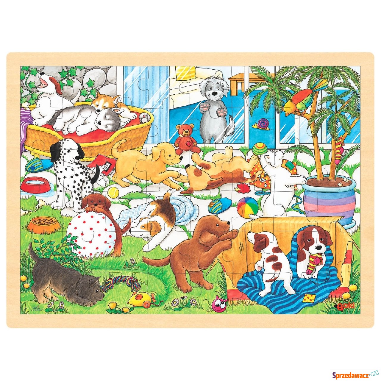 Puzzle z pieskami