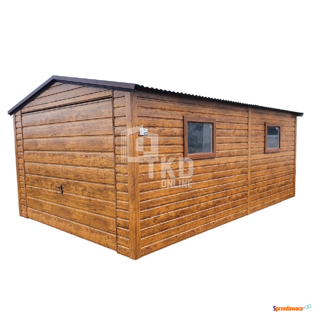 Garaż Blaszany 3,5x6 Brama - A...
