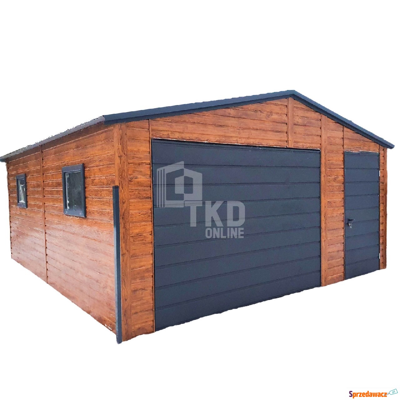 Garaż Blaszany 5x5 Brama - drzwi...