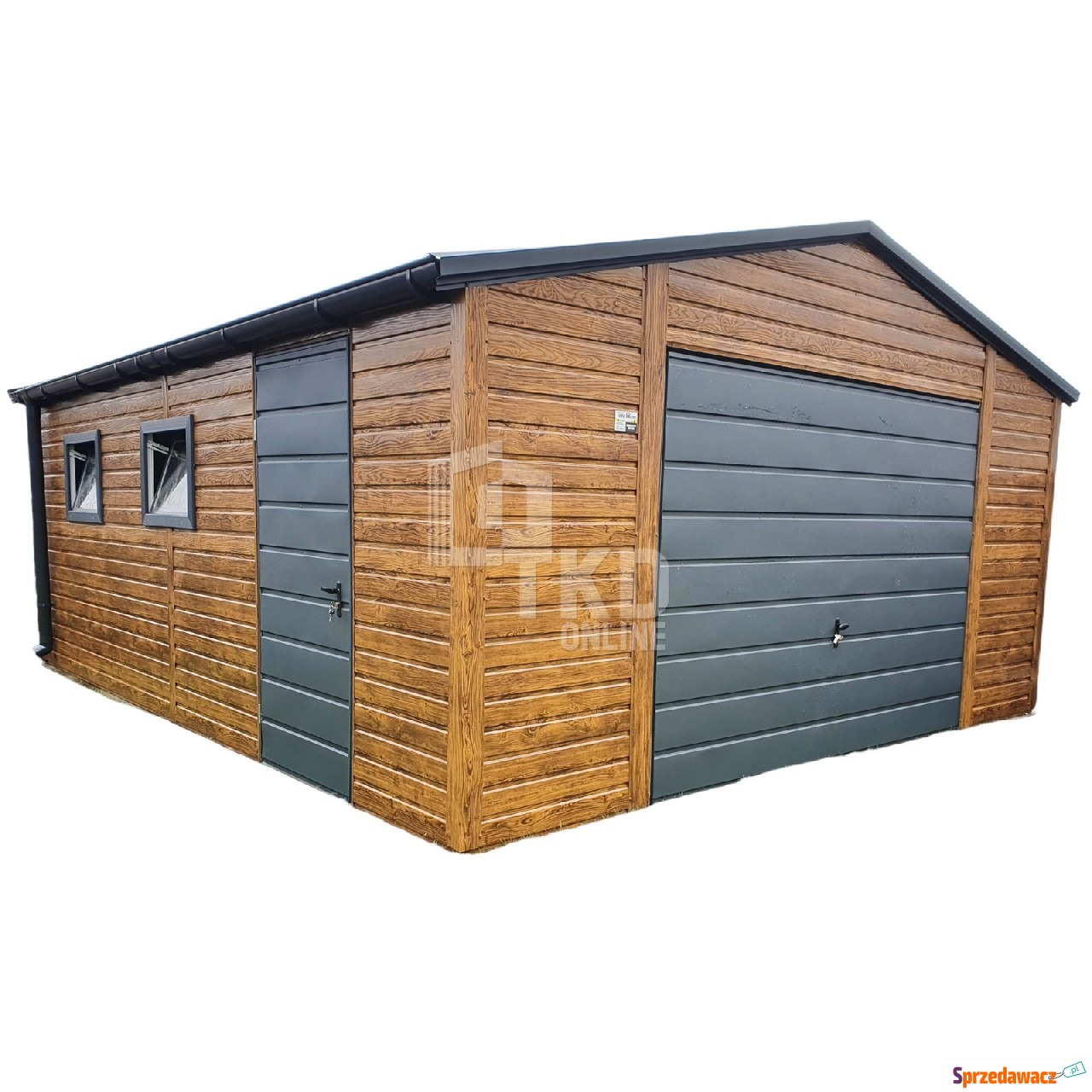 Garaż Blaszany 5x5 Brama - drzwi...