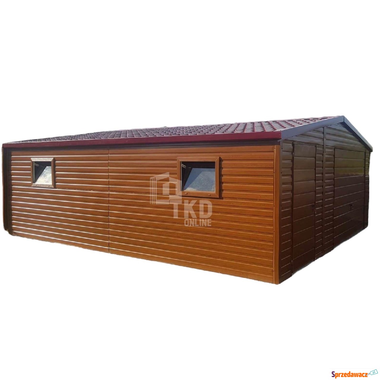 Garaż Blaszany 6x6 Brama uchylna...