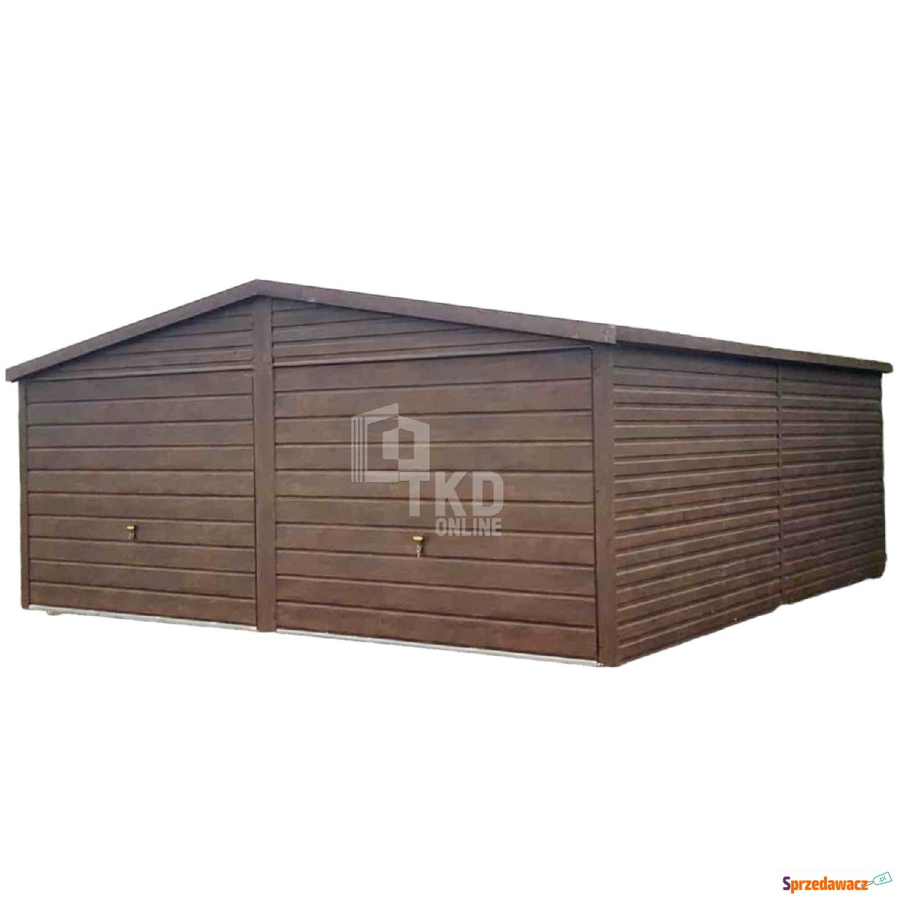 Garaż Blaszany 6x6 - 2x Brama...