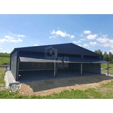Garaż Blaszany 9x6 - 3x Brama - 2x okno - rynny... - Garaże i wiaty - Mrągowo - zdjęcie 3
