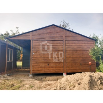 Garaż Blaszany 6x5 + wiata - 2x Brama drzwi jasny... - Garaże i wiaty - Toruń - zdjęcie 3