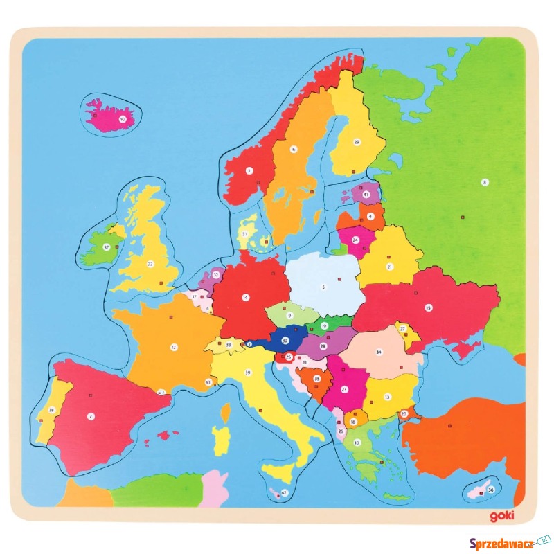 Puzzle: mapa Europy - Puzzle - Poznań