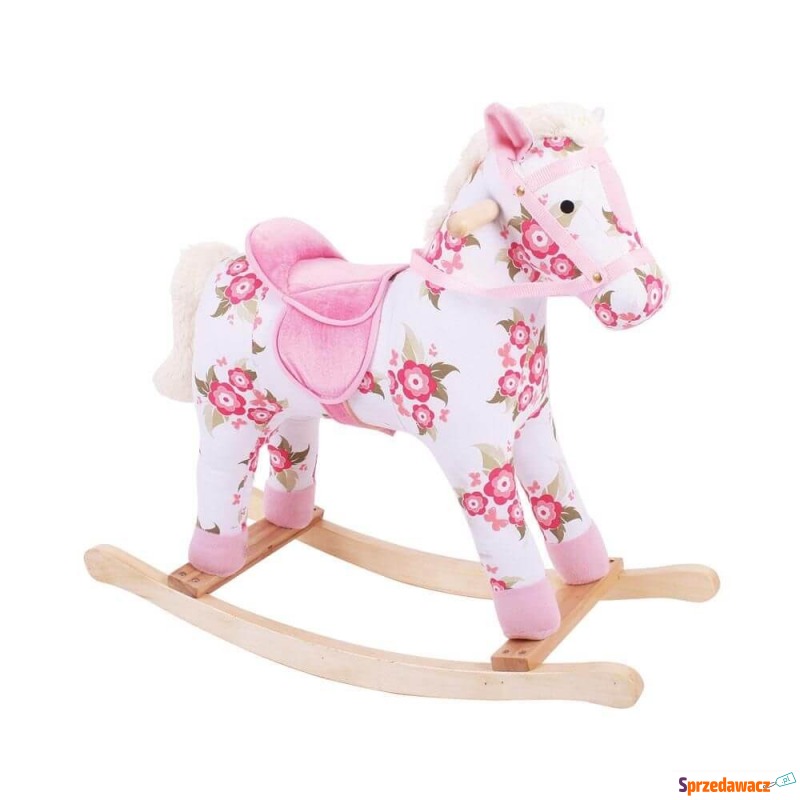 Koń na biegunach różowy dla dziewczynki - Jeździki - Tychy