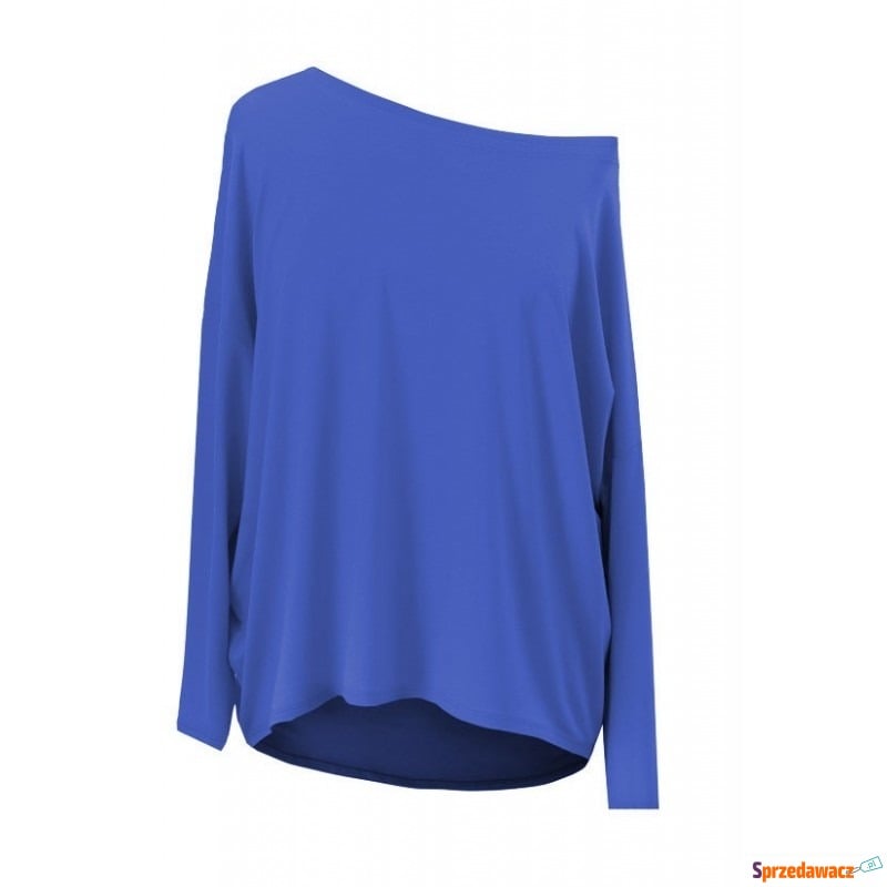Dzianinowa bluzka oversize ERIN kobaltowa - Bluzki, koszule - Kalisz