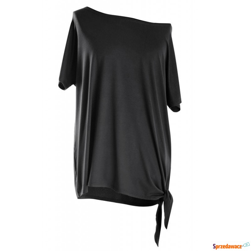 Bluzka z wiązaniem na boku DEANA - kolor czarny - Bluzki, koszule - Jaworzno