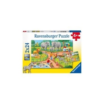  Puzzle 2 x 24 el. Dzień w zoo Ravensburger