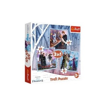  Puzzle 3w1 Magiczna opowieść Frozen 2 Trefl