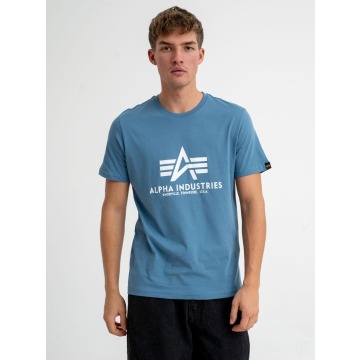 Koszulka Z Krótkim Rękawem Męska Airforce Niebieska Alpha Industries Basic
