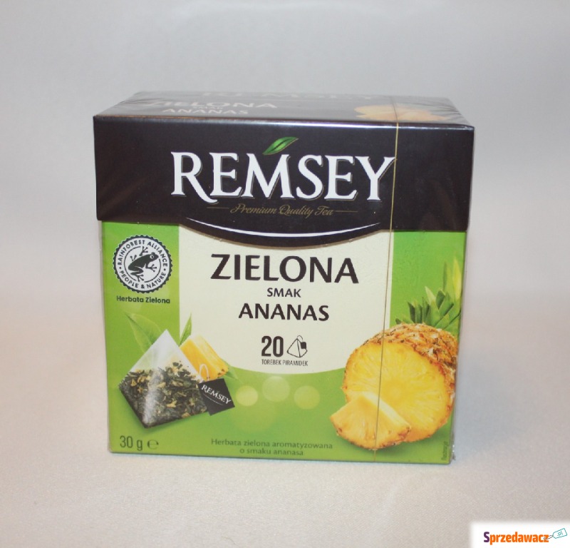Herbata Remsey zielona z ananasem 20 torebek... - Herbata, Yerba Mate - Konin