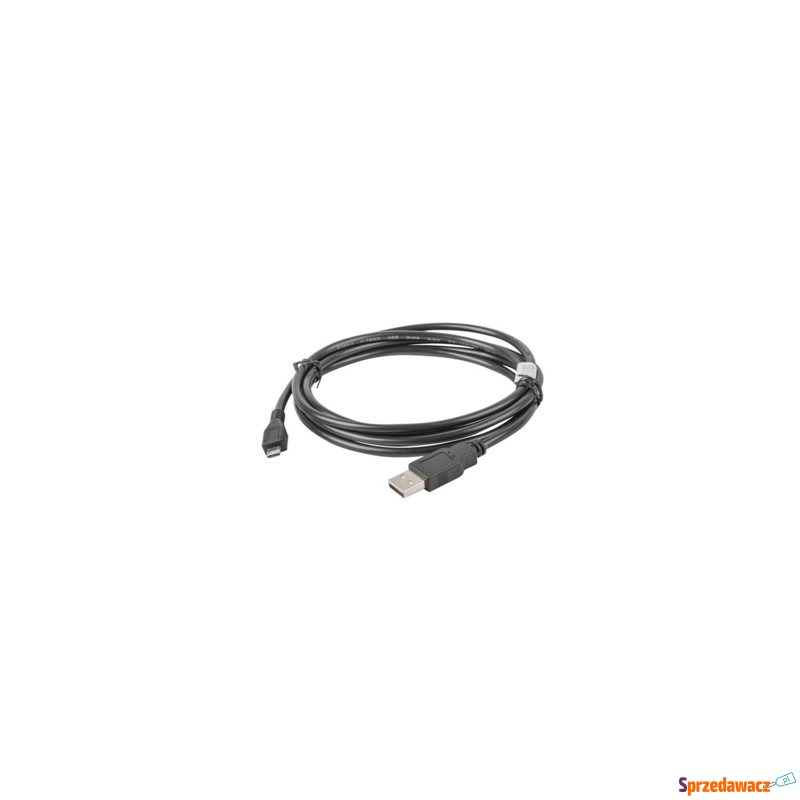 LANBERG Kabel USB 2.0 micro AM-MBM5P 1.8M czarny - Okablowanie - Kłodzko