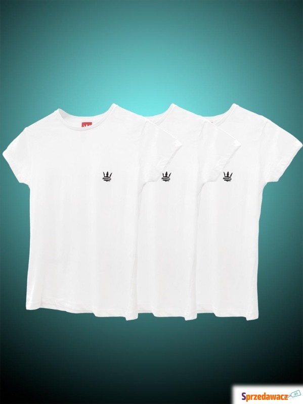 Zestaw 3 Damskich T-Shirtów Jigga Wear Mini Logo... - Bluzki, koszule - Grudziądz