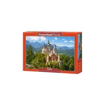  Puzzle 500 el. Widok na zamek Neuschwanstein Niemcy Castorland
