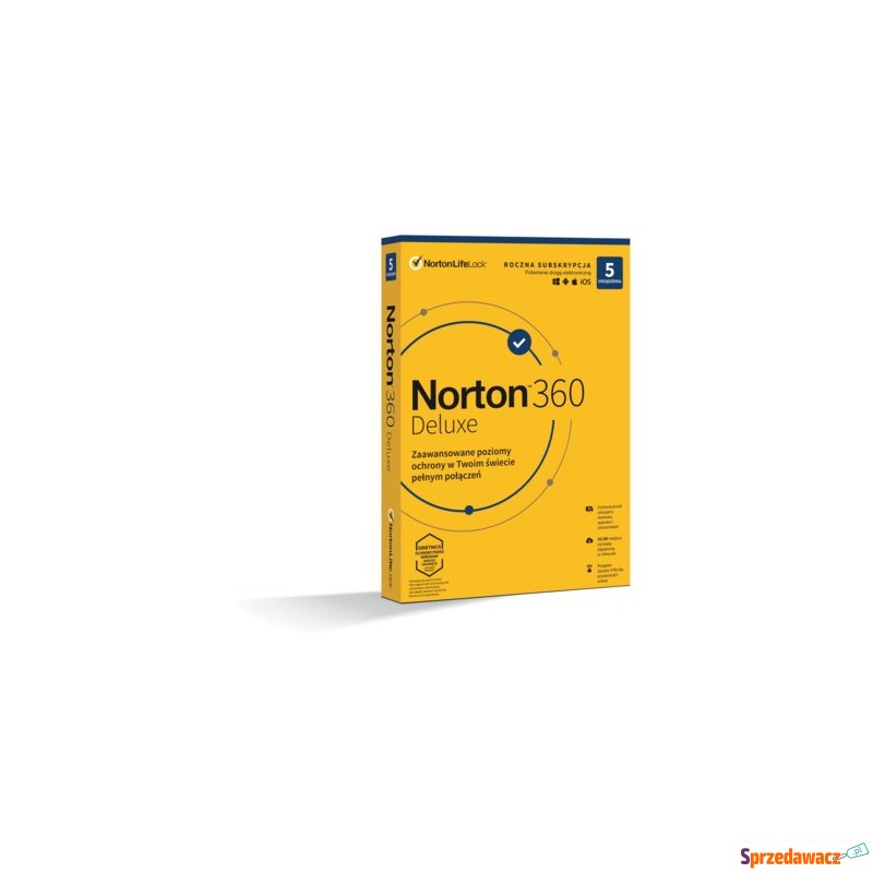 Program antywirusowy Norton 360 Deluxe ESD 1Y/5U - Bezpieczeństwo - Inowrocław