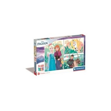  Puzzle 3x48 el. Super Kolor Disney Frozen Clementoni
