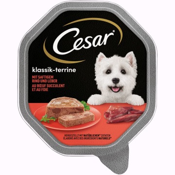 Cesar Classic, 14 x 150 g - Classic, soczysta wołowina z wątróbką