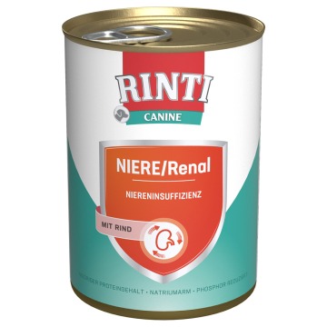 RINTI Canine Niere/Renal z wołowiną - 24 x 400 g