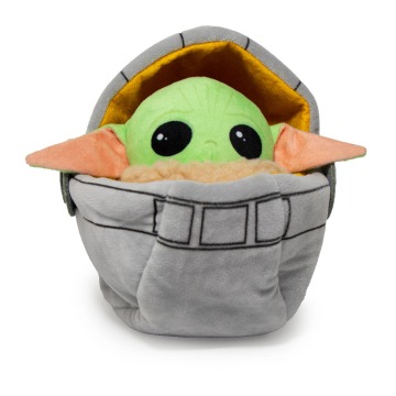 Star Wars Baby Yoda w kołysce zabawka dla psa - ok. dł.  23 x szer. 12 x wys. 16 cm