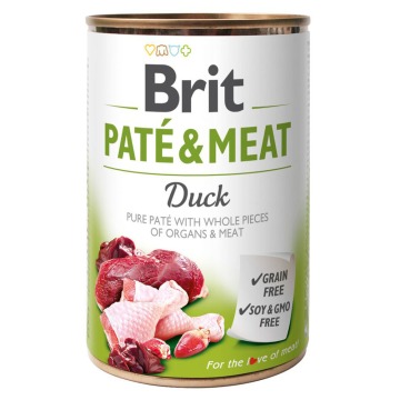 Brit Paté & Meat, 6 x 400 g - Kaczka
