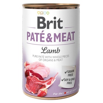 Brit Paté & Meat, 6 x 400 g - Jagnięcina
