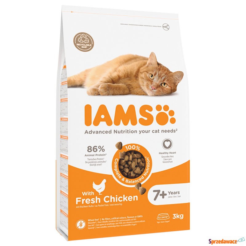IAMS Advanced Nutrition Senior Cat z kurczakiem... - Karmy dla kotów - Wyczechowo