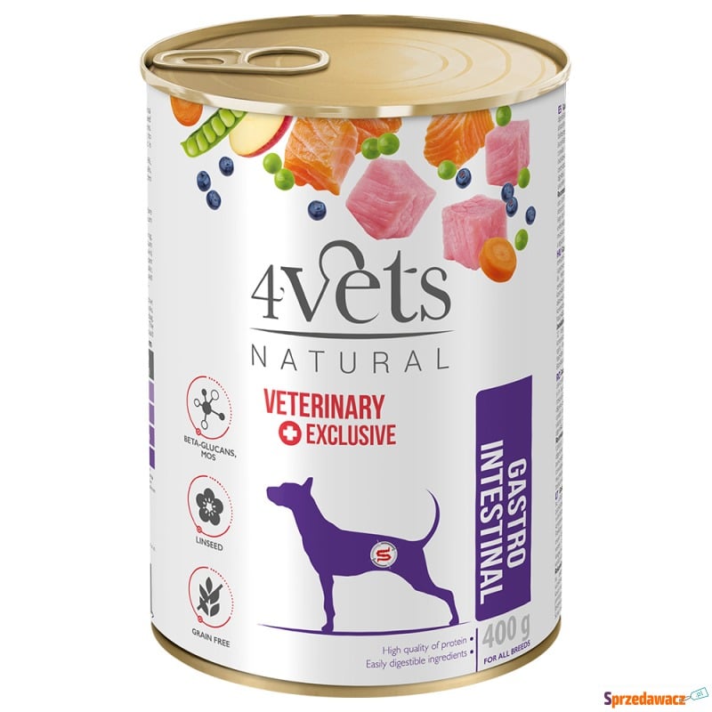 4Vets Natural Gastro Intestinal - 24 x 400 g - Karmy dla psów - Przemyśl