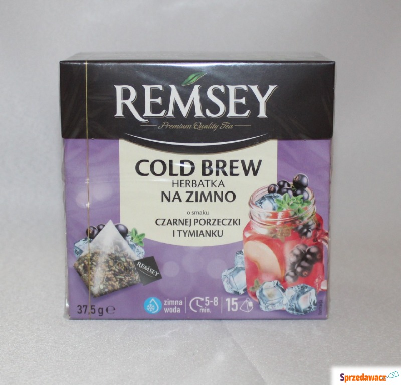 Herbata Remsey owocowa na zimno czarna porzeczka... - Herbata, Yerba Mate - Konin