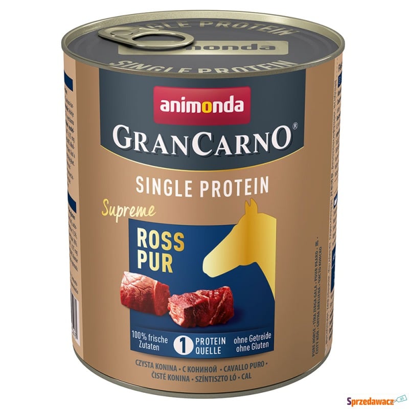 Megapakiet animonda GranCarno Adult Single Protein... - Karmy dla psów - Rzeszów