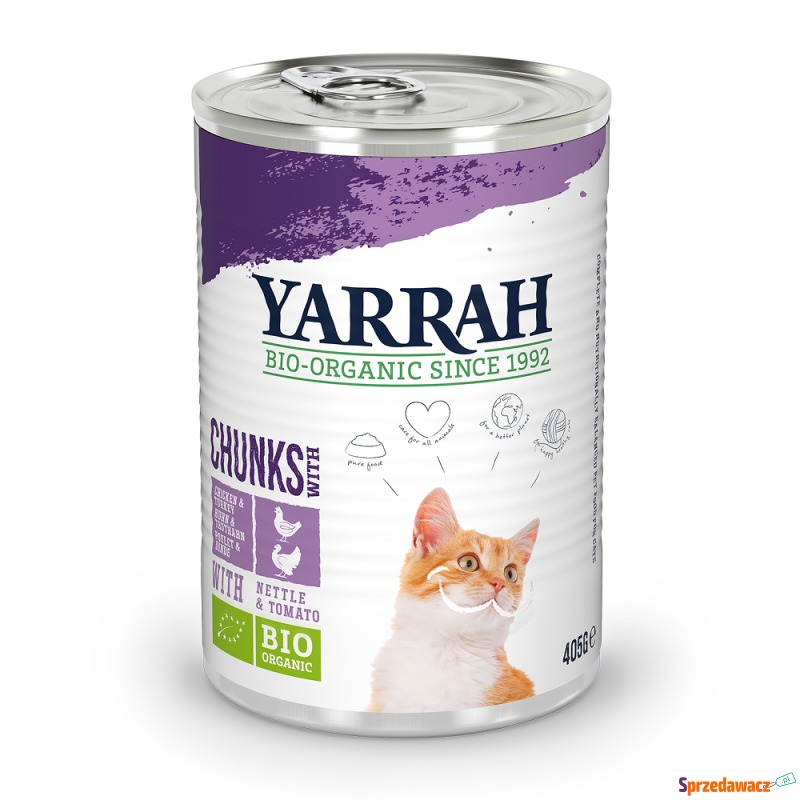 Korzystny pakiet Yarrah Bio kawałeczki, 12 x 405... - Karmy dla kotów - Chruszczobród