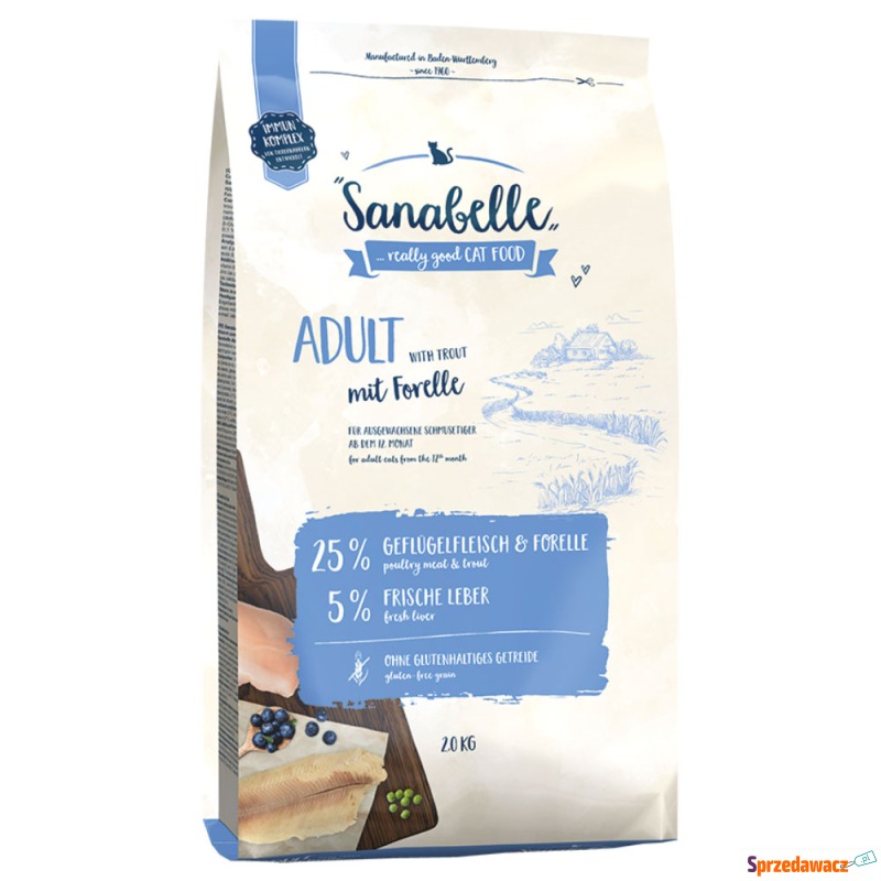 Sanabelle Adult, pstrąg - 2 kg - Karmy dla kotów - Pabianice