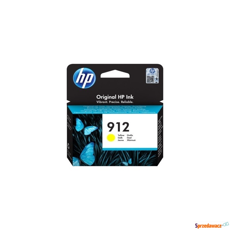 Oryginalny tusz HP 912 żółty (...