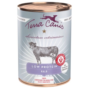 Korzystny pakiet Terra Canis Alimentum Veterinarium Low Protein, 12 x 400 g - Cielęcina