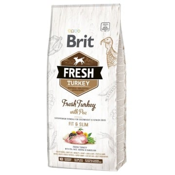 Brit Fresh Light Fit & Slim, indyk z groszkiem - 2 x 12 kg