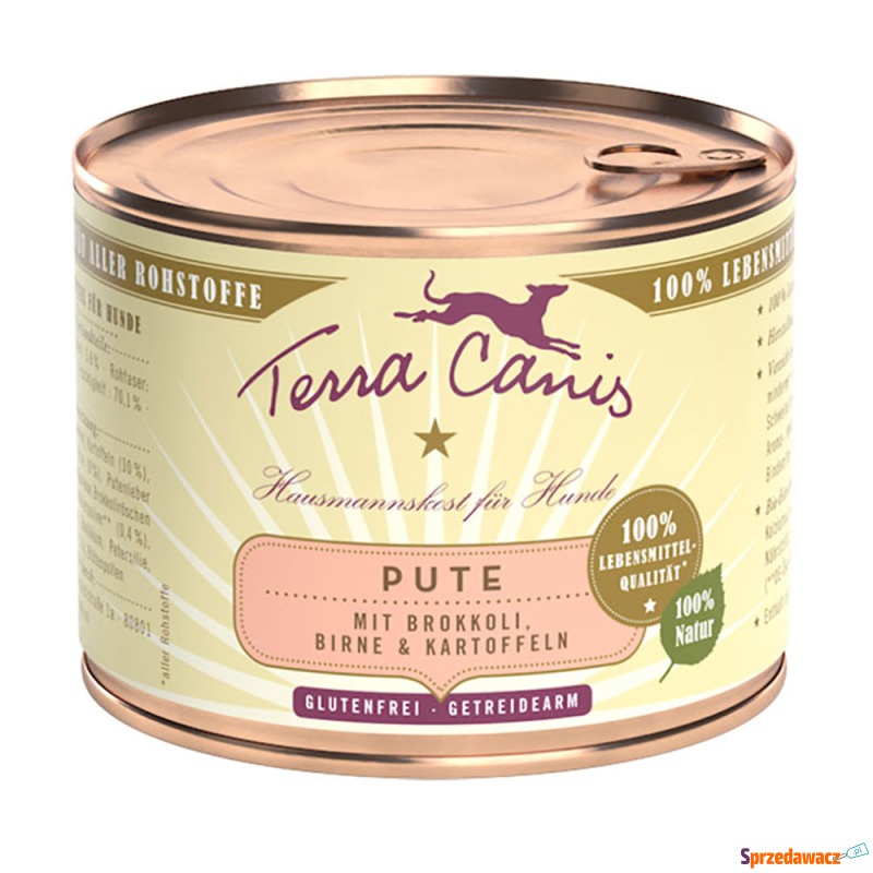 Terra Canis, 6 x 200 g - Indyk z warzywami, g... - Karmy dla psów - Gliwice