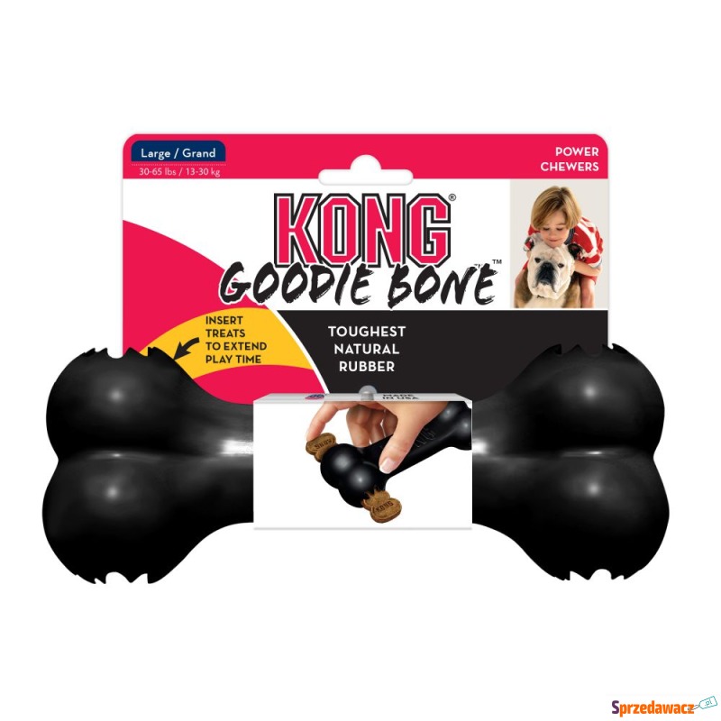 KONG Extreme Goodie kość - L (8,5 cm) - Zabawki dla psów - Łomża