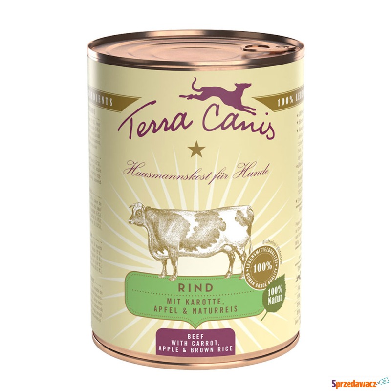 Terra Canis Classic, 6 x 400 g - Wołowina z m... - Karmy dla psów - Łapy