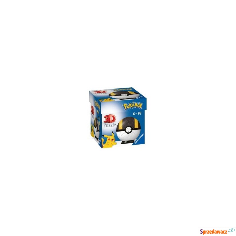  Puzzle 3D 54 Kula Pokemon czarna Ravensburger - Puzzle - Ostrów Wielkopolski