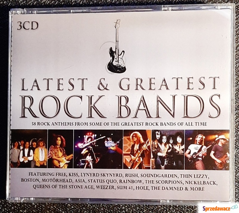 Polecam Znakomity Album 3X CD Greatest  Rock Band... - Płyty, kasety - Katowice