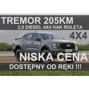 Ford Ranger - Nowy Ranger Tremor 205KM 4x4 Roleta Hak  Niska cena Od ręki ! 2589 zł