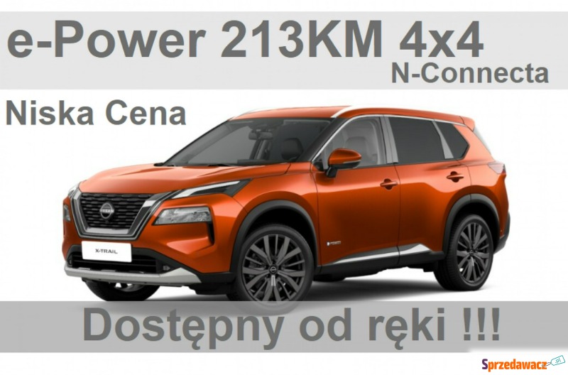 Nissan X-Trail  SUV 2023,  1.5 hybryda - Na sprzedaż za 194 643 zł - Szczecinek