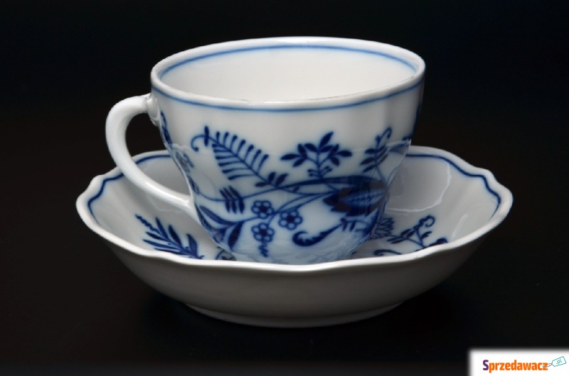 ## Filiżanka z mankamentem (1) - wzór cebulowy... - Porcelana, ceramika - Legnica