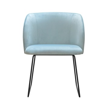 Krzesło Lungo II na Metalowych Nogach - Różne Kolory Tkanin