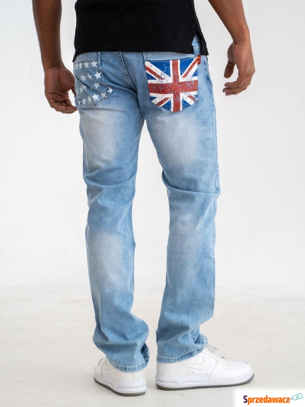 Spodnie Jeansowe Męskie Jasne Niebieskie Royal... - Spodnie - Mielec